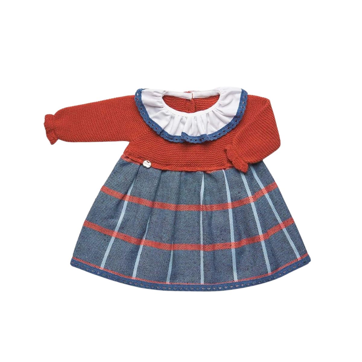 Juliana Baby Clothes Knitted Red Baby Dress Chocoloons ChocoLoons