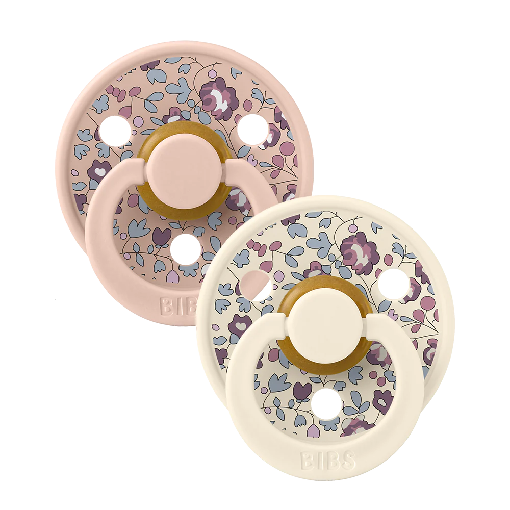 BIBS X Liberty | 2 Pack Pacifier | Blush Mix | Size 1 |ChocoLoons