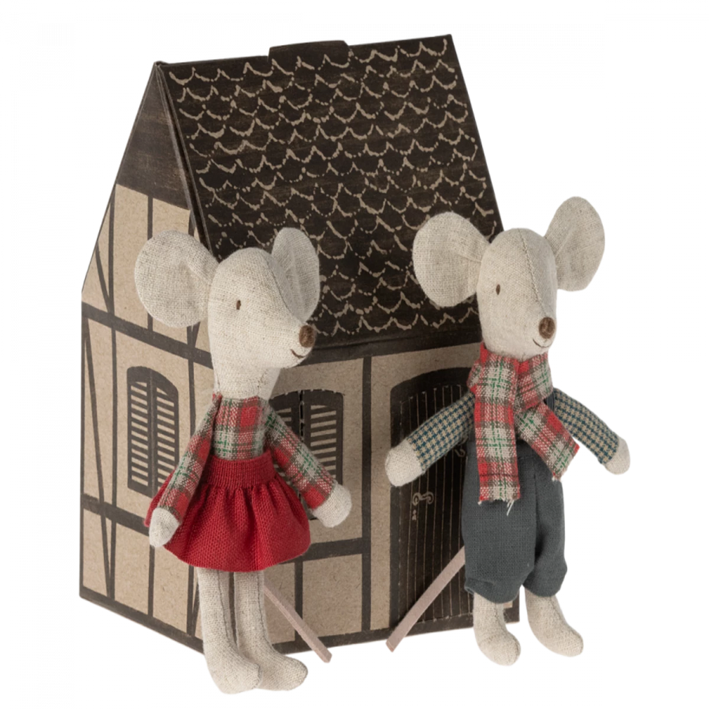 Maileg | Winter Mice Twins | Little Brother and Sister | ChocoLoons
