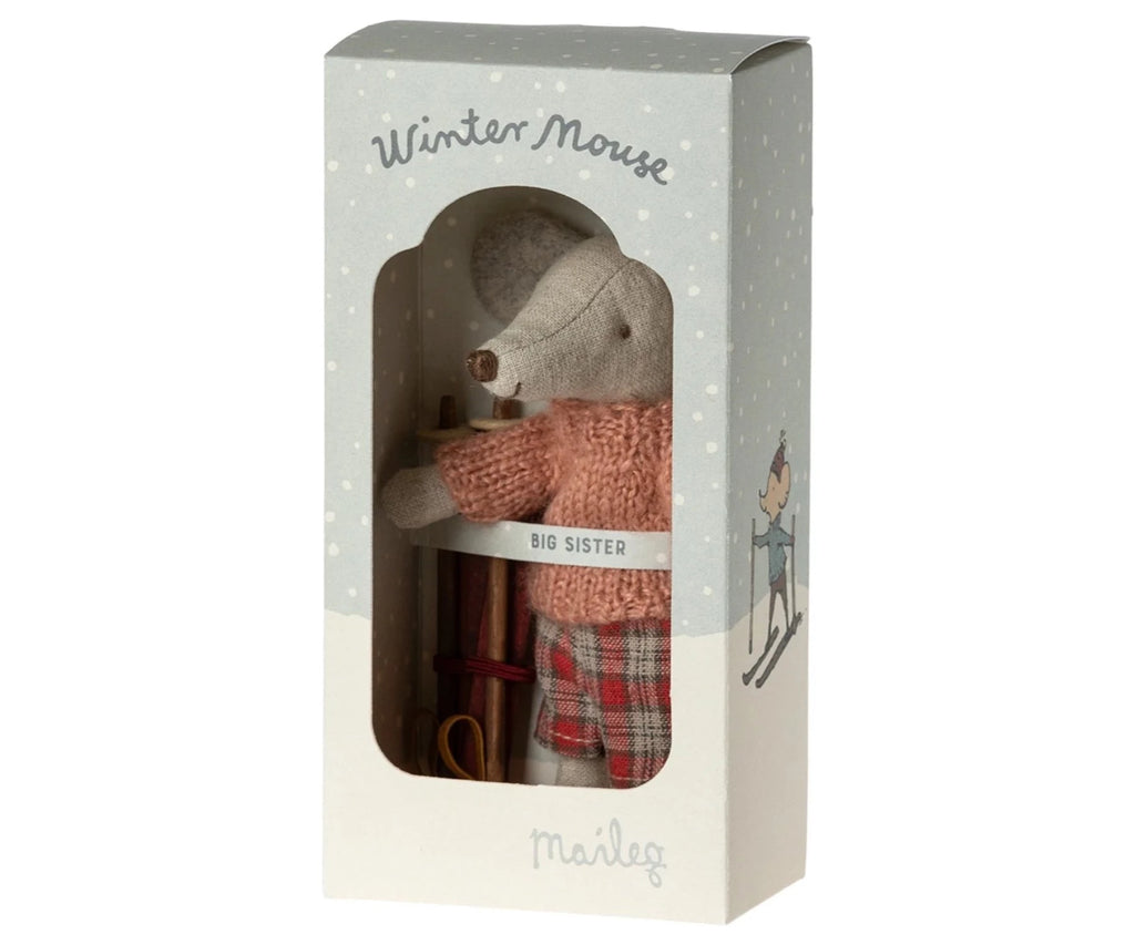 Maileg | Winter Mouse | Ski Set | Big Sister | Boxed View | ChocoLoons