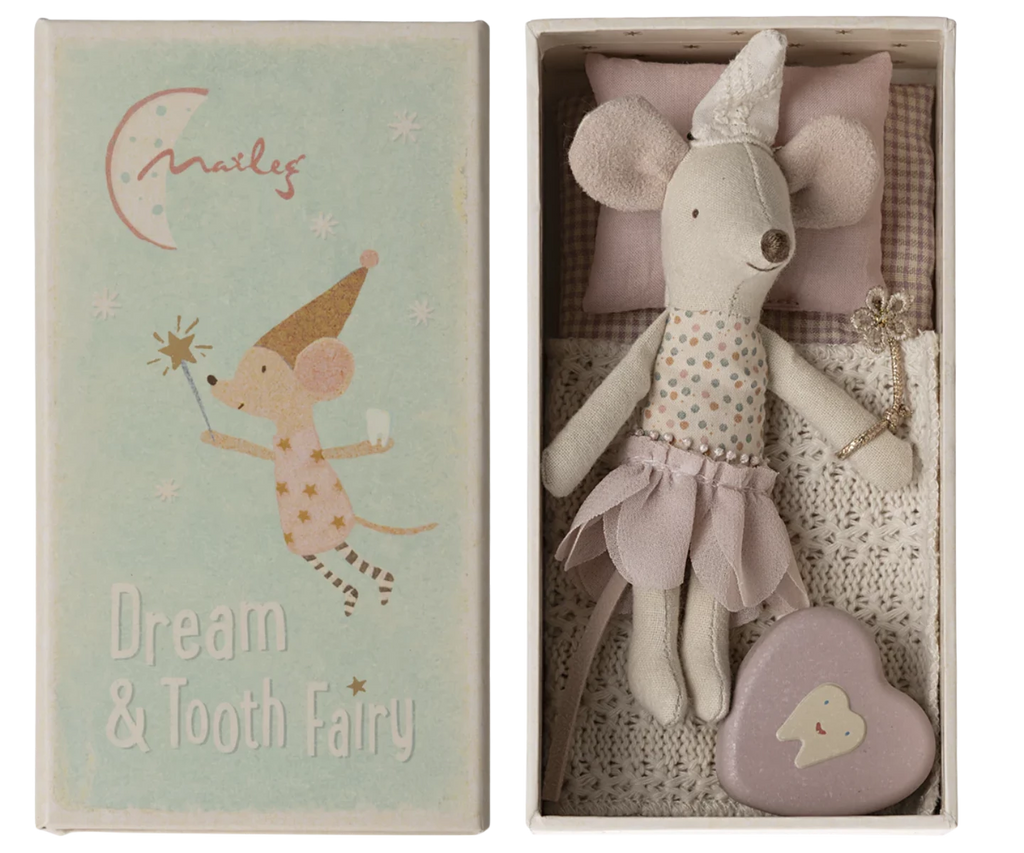 Maileg | Tooth Fairy Mouse | Little sister In Matchbox | Tooth Box | ChocoLoons