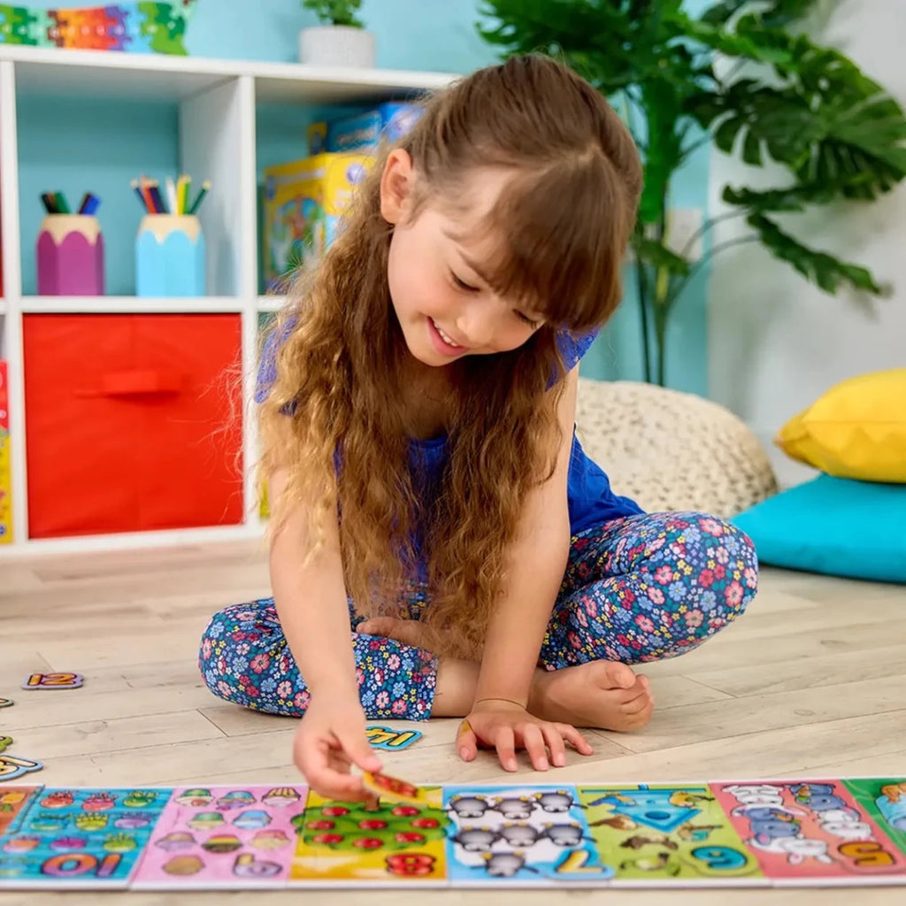 Orchard Toys | Girl Playing With Giant Number Jigsaw Puzzle | ChocoLoons