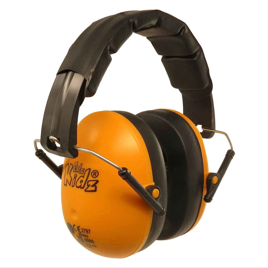 Edz Kidz Folding Ear Defenders | Orange | Chocoloons