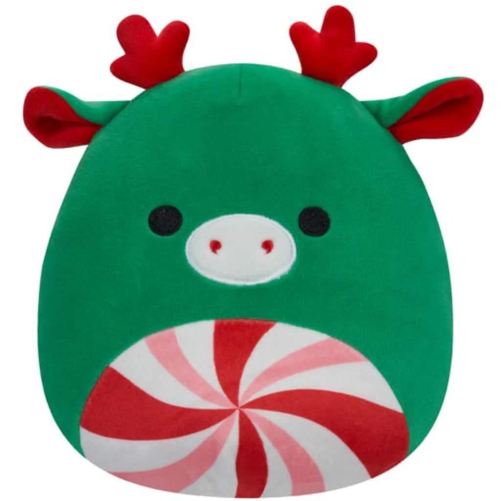 Squishmallow | Christmas | Green Moose | Peppermint Tummy | 7.5 Inches | ChocoLoons