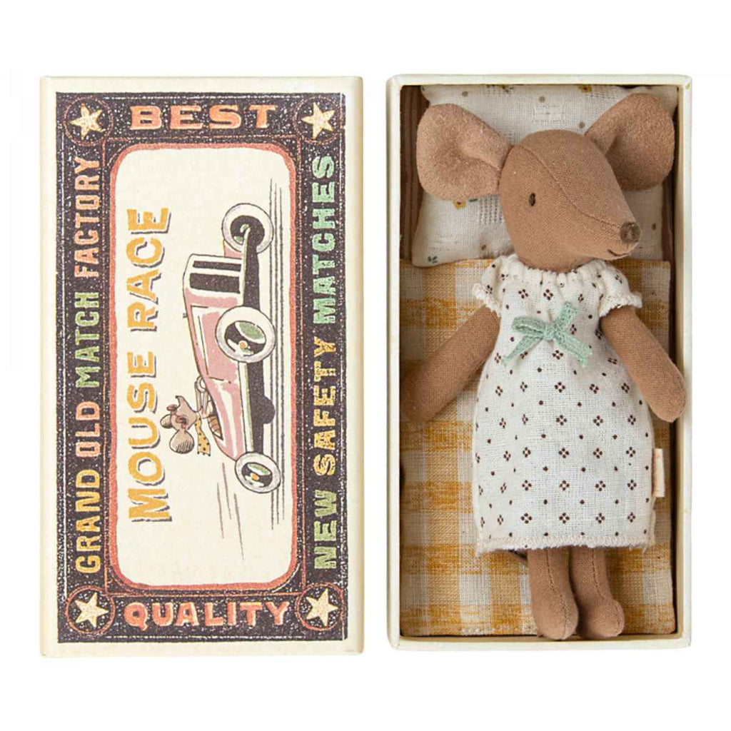 Maileg | Big Sister Mouse | Matchbox | Front View | ChocoLoons
