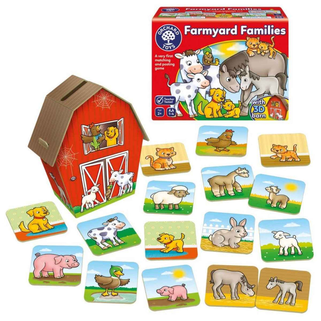 Orchard Toys | Farmyard Families | Matching & Posting Game | Inside View | ChocoLoons