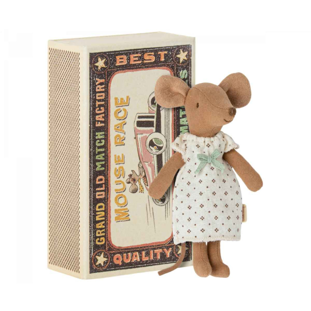 Maileg | Big Sister Mouse | Matchbox | Mouse beside Box View | ChocoLoons