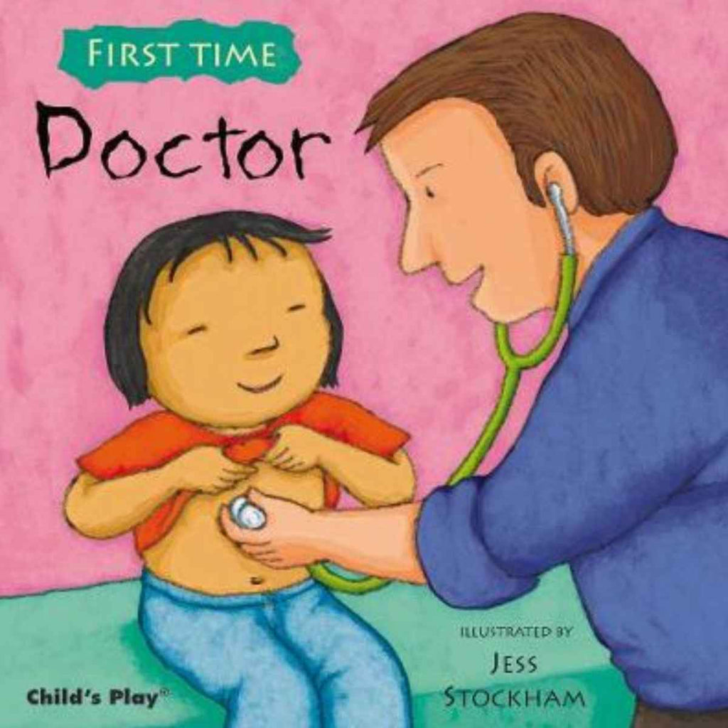 Child's Play International | Doctor First Time | Soft Cover Book | Front View | ChocoLoons