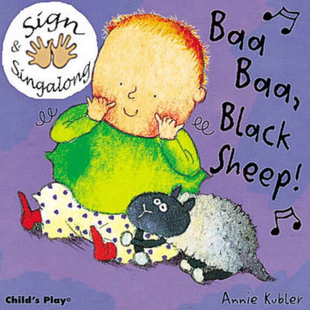 Child's Play International | Baa, Baa, Black Sheep! | British Sign Language | Singalong Board Book | Front View | ChocoLoons