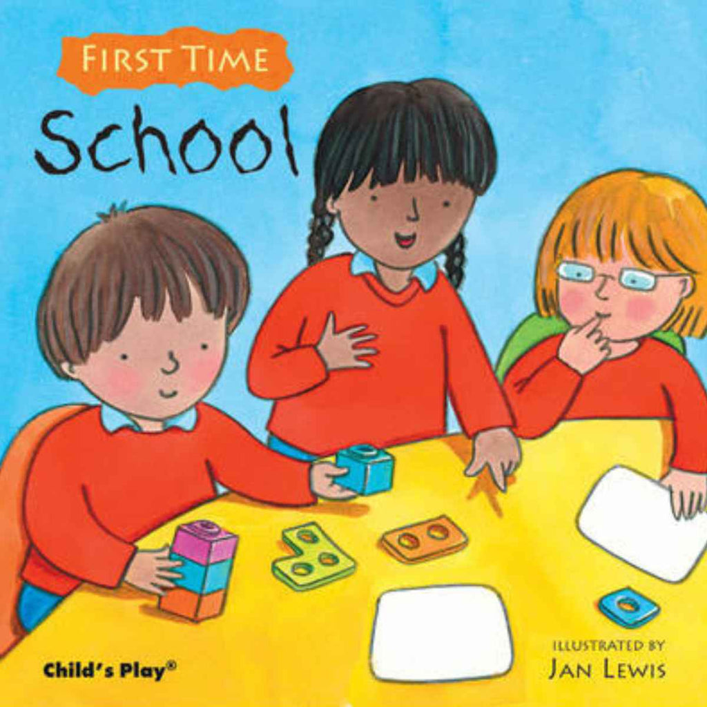 Child's Play International | School | First Time | Soft Cover Book | Front View | ChocoLoons