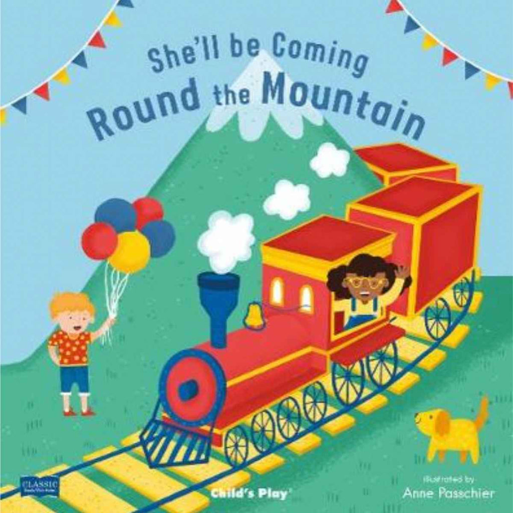 Child's Play International | She'll Be Coming Round The Mountain | Board Book | Front Cover | ChocoLoons