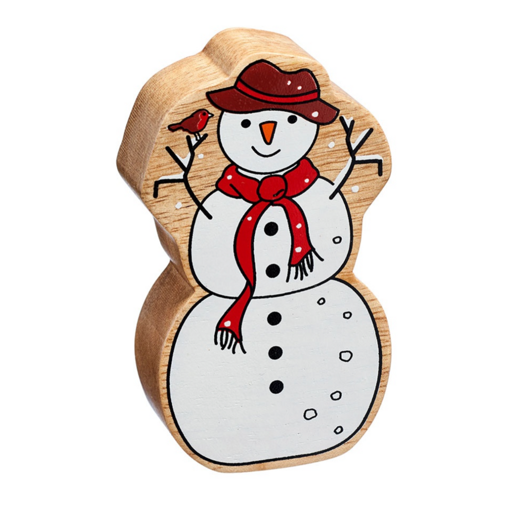 Lanka Kade | Wooden Snowman Toy Figure | ChocoLoons