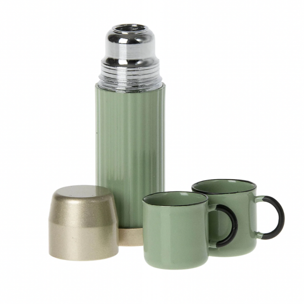 Maileg | Thermos and Cups | Mint Green | ChocoLoons