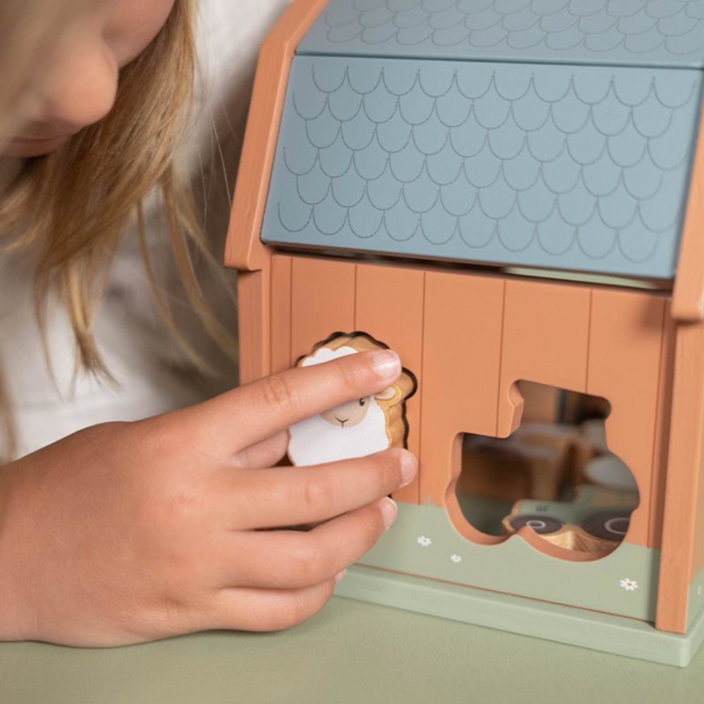 Little Dutch | Child Playing With Shape Sorter | Child Fitting Shapes | Little Farm | ChocoLoons