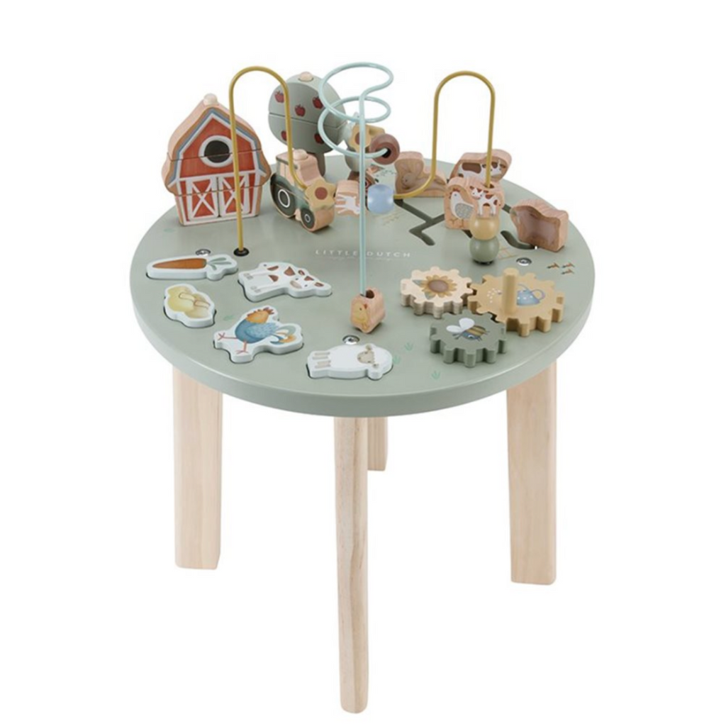 Little Dutch | Activity Table | Table | Little Farm | Wooden | ChocoLoons