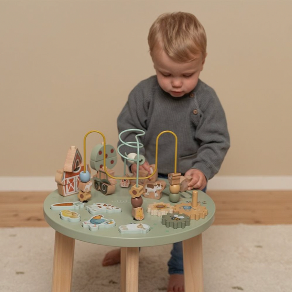 Little Dutch | Little Farm | Activity Table | Child Playing On Table | Wooden | ChocoLoons