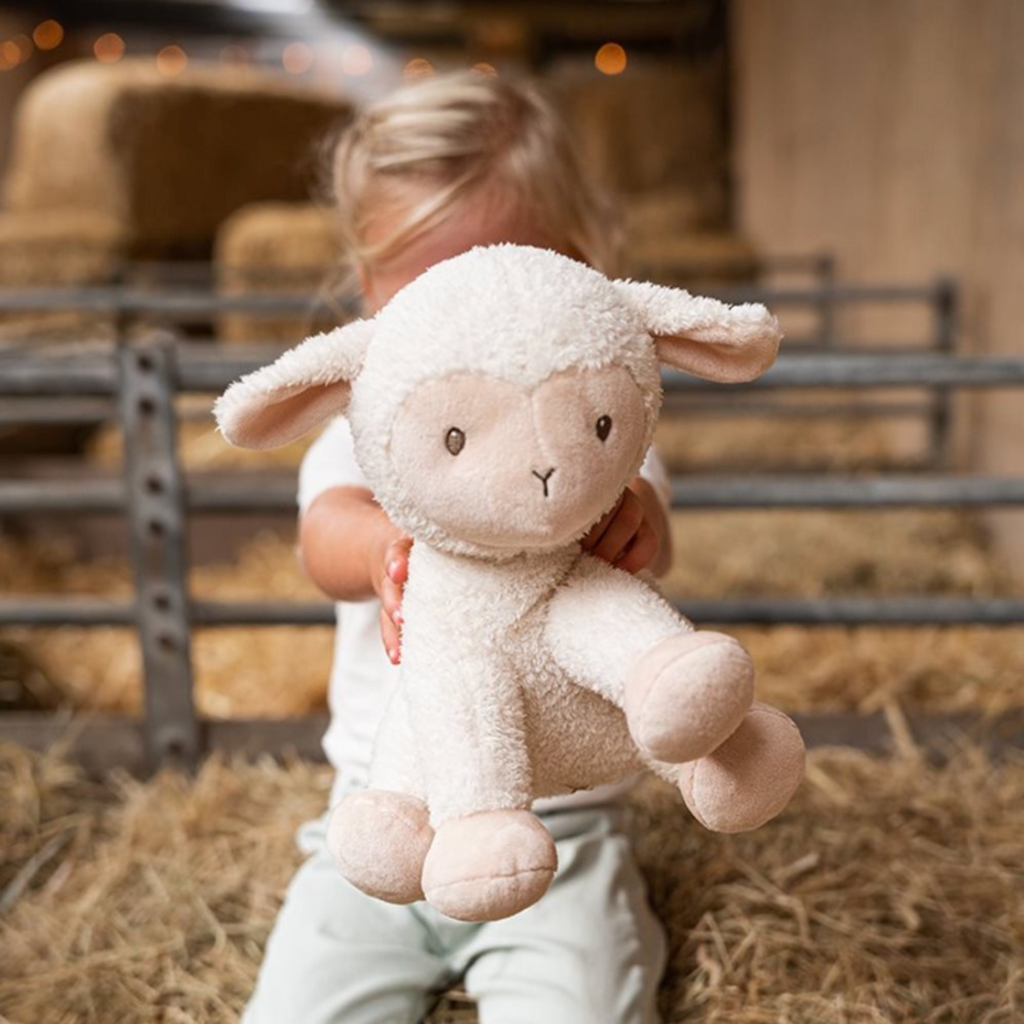 Little Dutch | Cuddle Sheep | Little Farm | Child Holding Sheep Plush | ChocoLoons