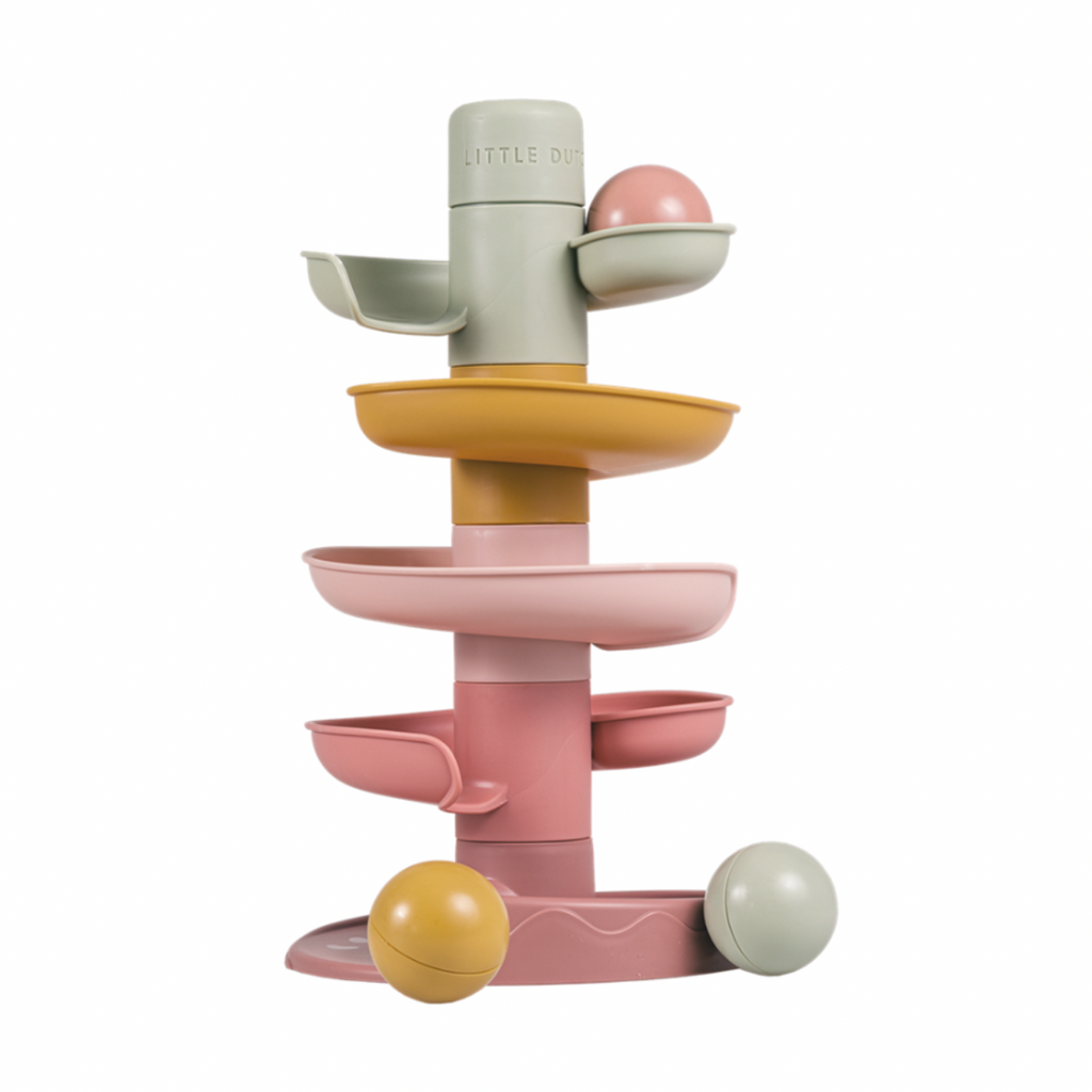 Little Dutch | Spiral Tower | Pink | Spiral | Ball | Yellow | ChocoLoons