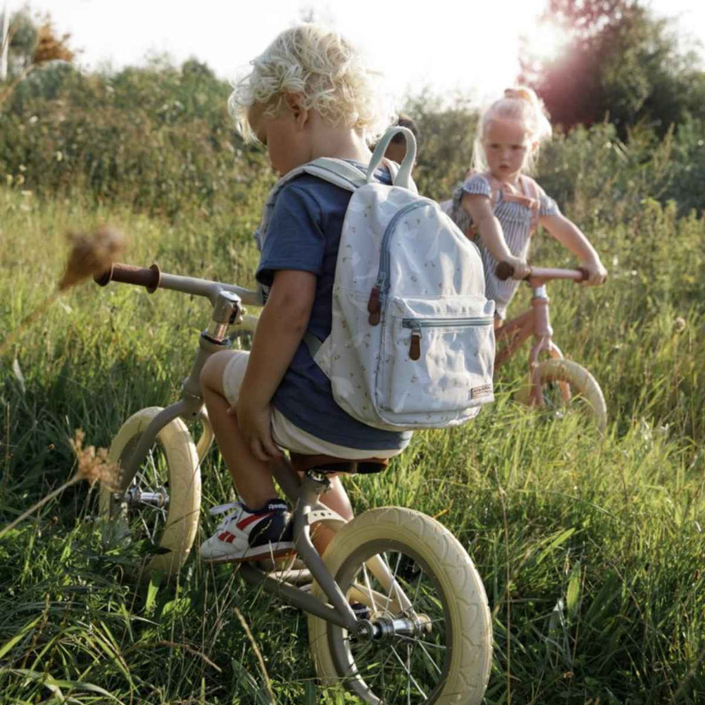Little Dutch | Balance Bike | Olive Matte | Boy playing with Bike | ChocoLoons
