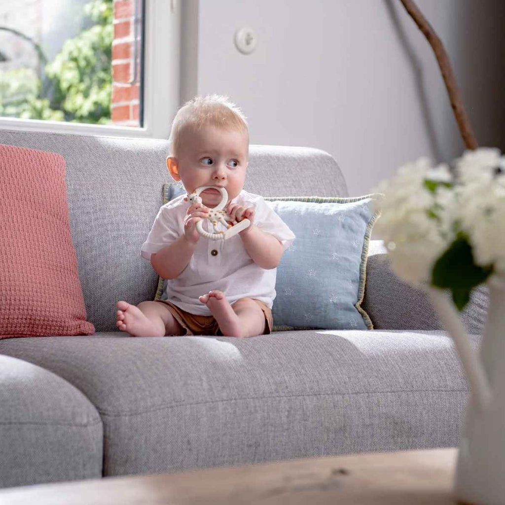 Sophie la girafe® | Baby Using Teething Ring | ChocoLoons