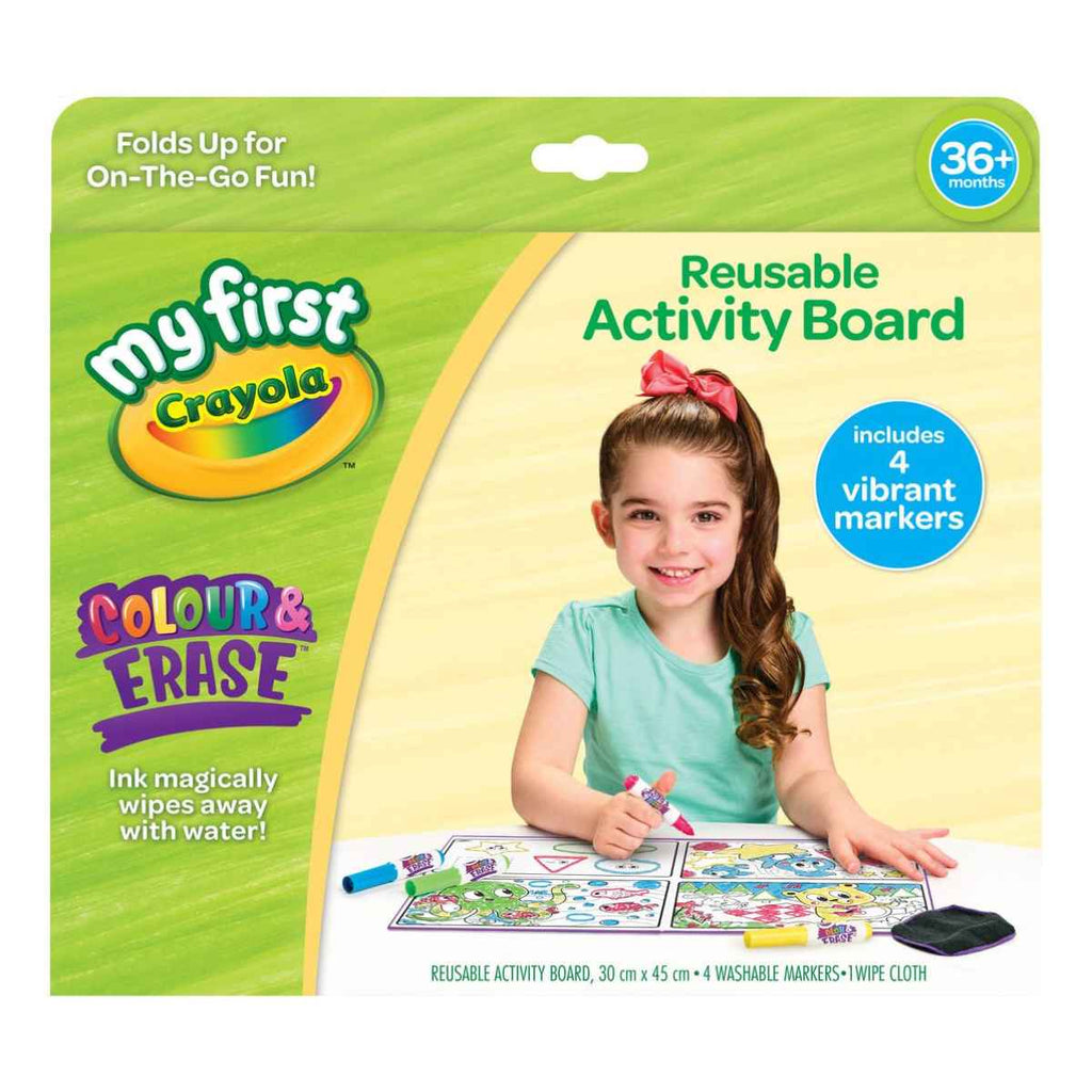 Crayola | Colour & Erase Reusable Activity Board | ChocoLoons