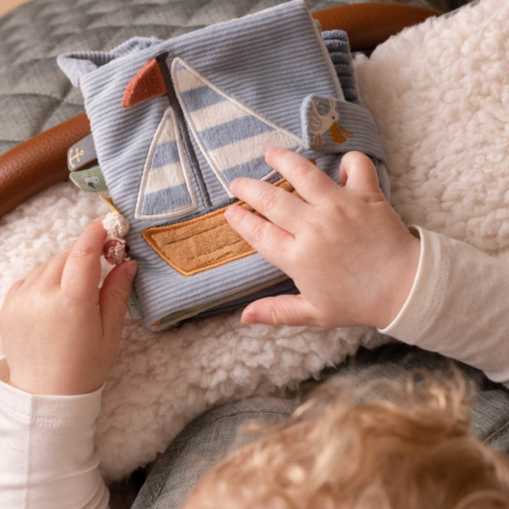 Little Dutch | Baby Playing With Sailors Bay Activity Book | ChocoLoons