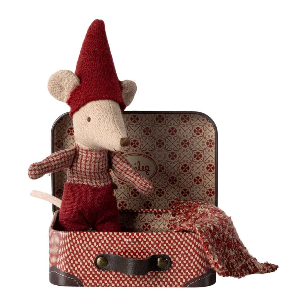 Maileg | Christmas Mouse | Baby In Suitcase | Open | ChocoLoons