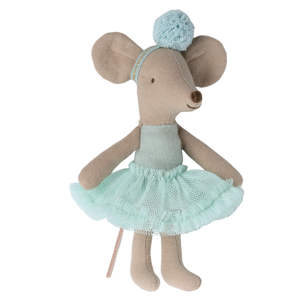 Maileg | Ballerina Little Sister Mouse | Light Mint | ChocoLoons