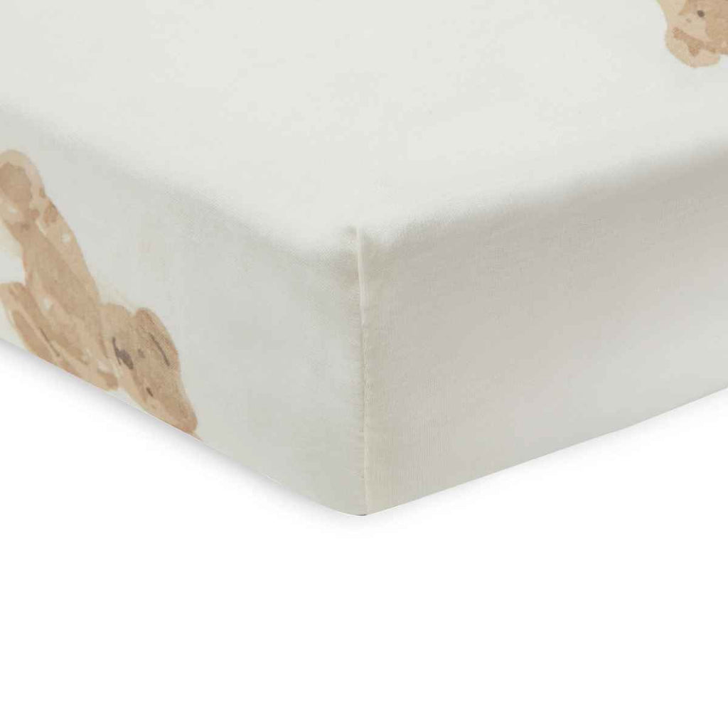 Jollein | Fitted Sheet Jersey | Teddy Bear | ChocoLoons