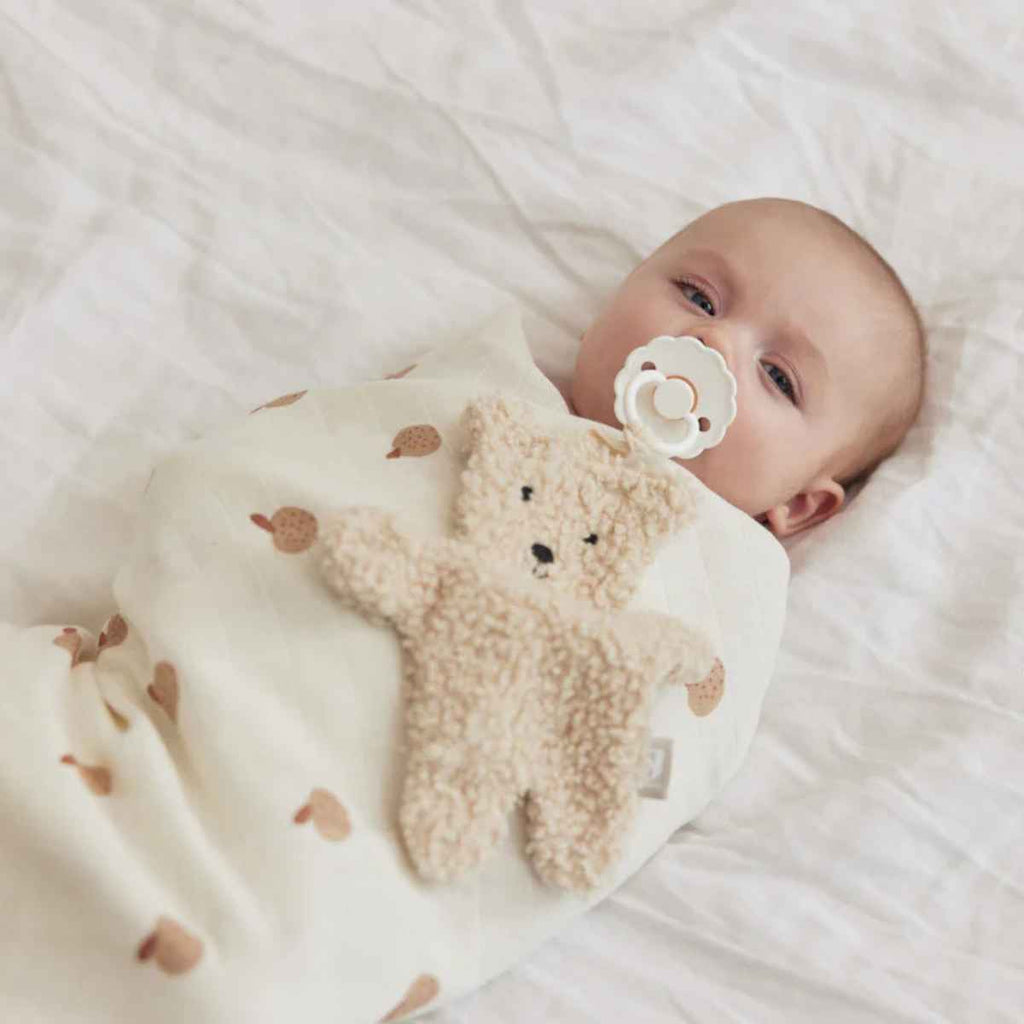 Jollein | Baby With Teddy Bear Pacifier Cloth | ChocoLoons
