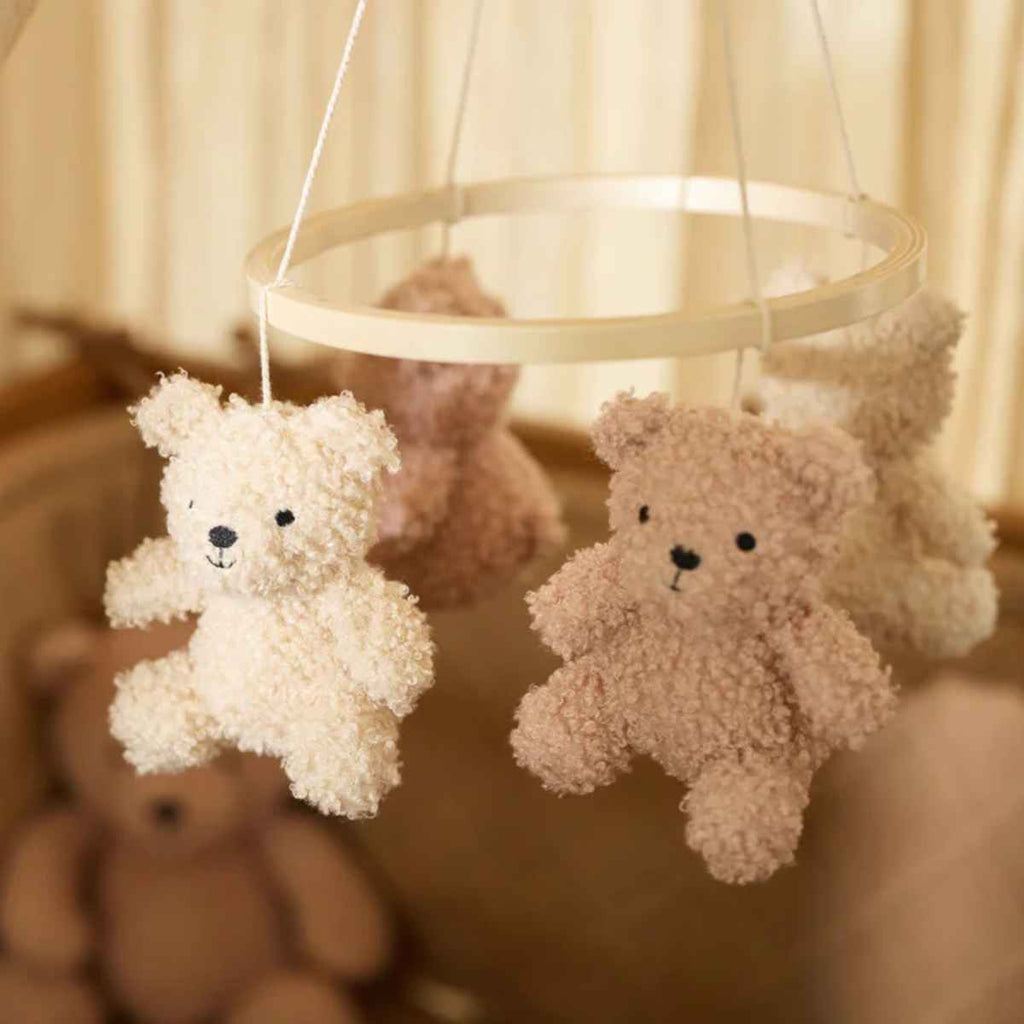 Jollein | Baby Mobile Teddy Bear In Room | Wild Rose & Natural | ChocoLoons