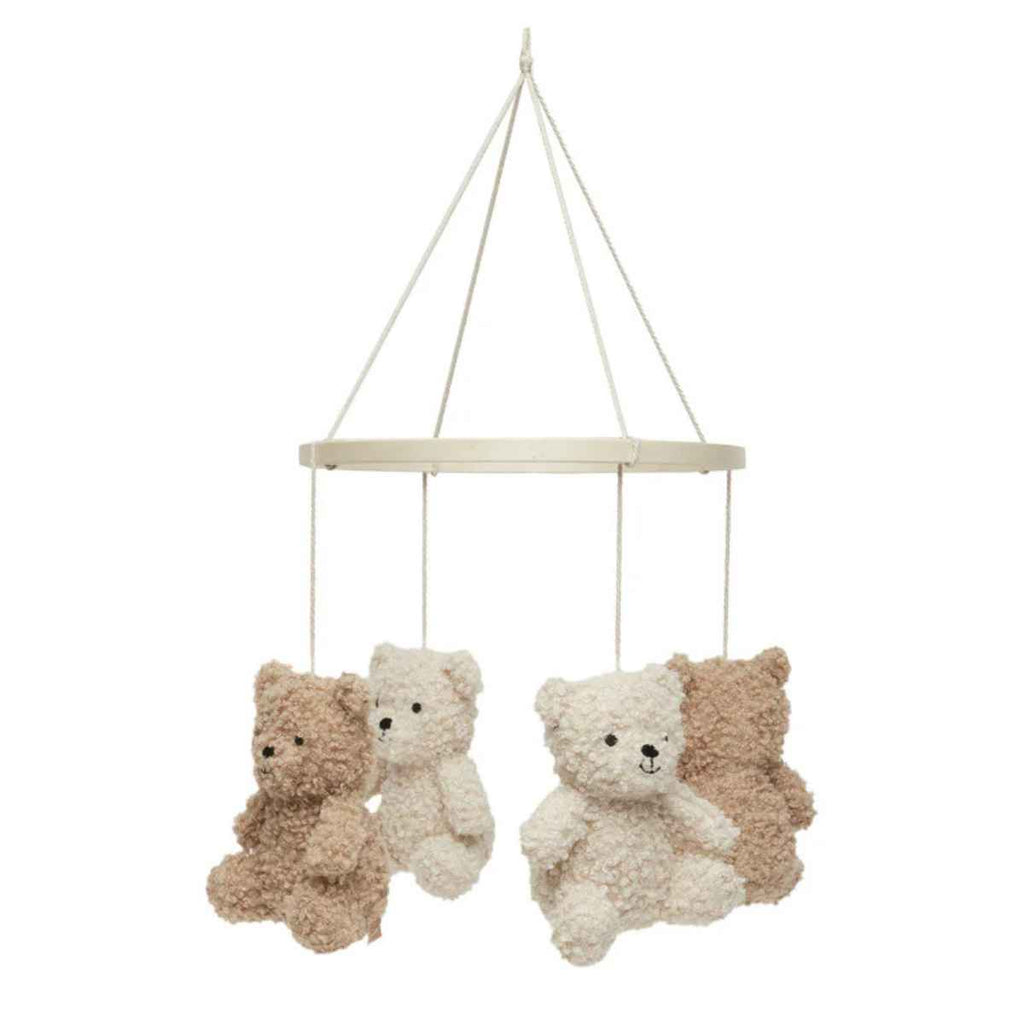 Jollein | Baby Cot Mobile | Teddy Bear | Natural & Biscuit | ChocoLoons