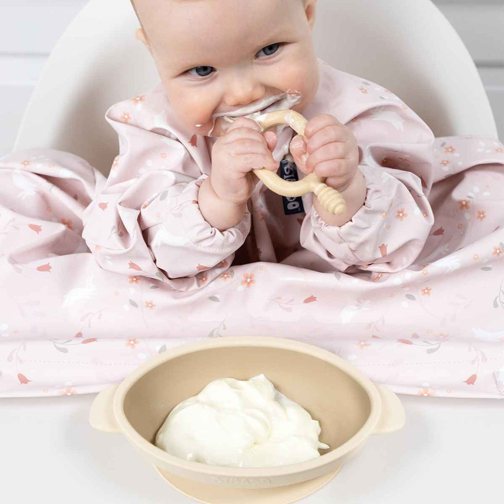 Bibado | Baby Eating From Silicone Suction Bowl | Fawn | ChocoLoons