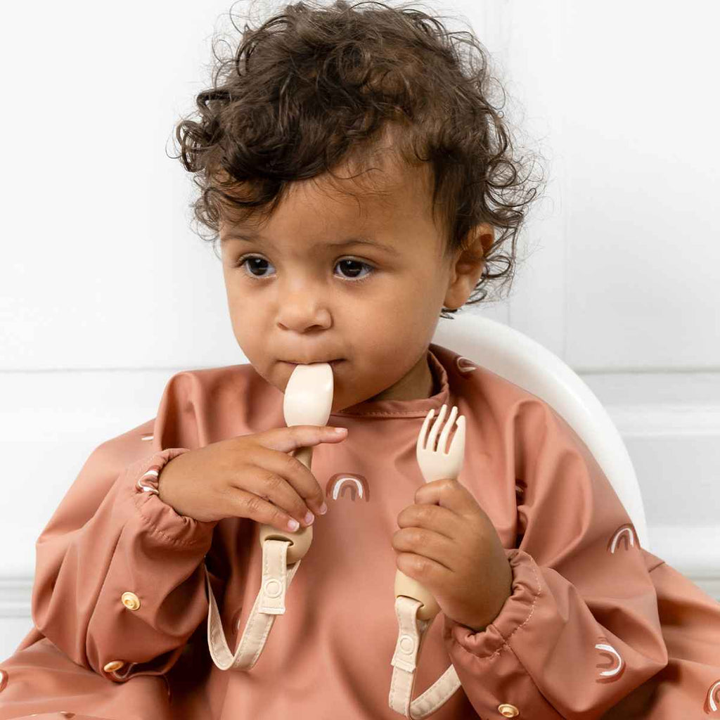 Bibado | Baby Eating With Handi Cutlery | Fawn | ChocoLoons