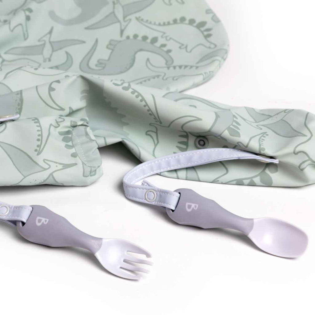 Bibado | Handi Cutlery Attached To Coverall | Mist | ChocoLoons