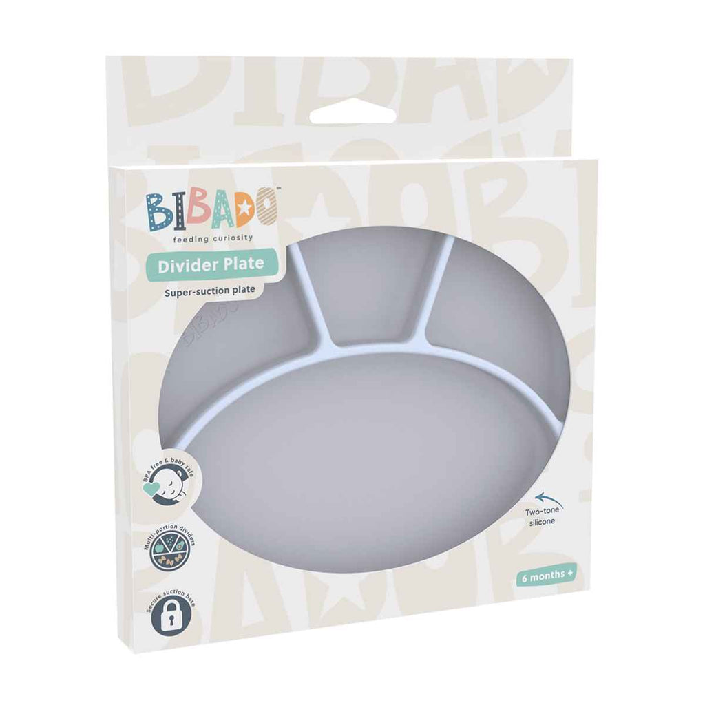 Bibado | Silicone Suction Divider Plate In Box | Mist | ChocoLoons