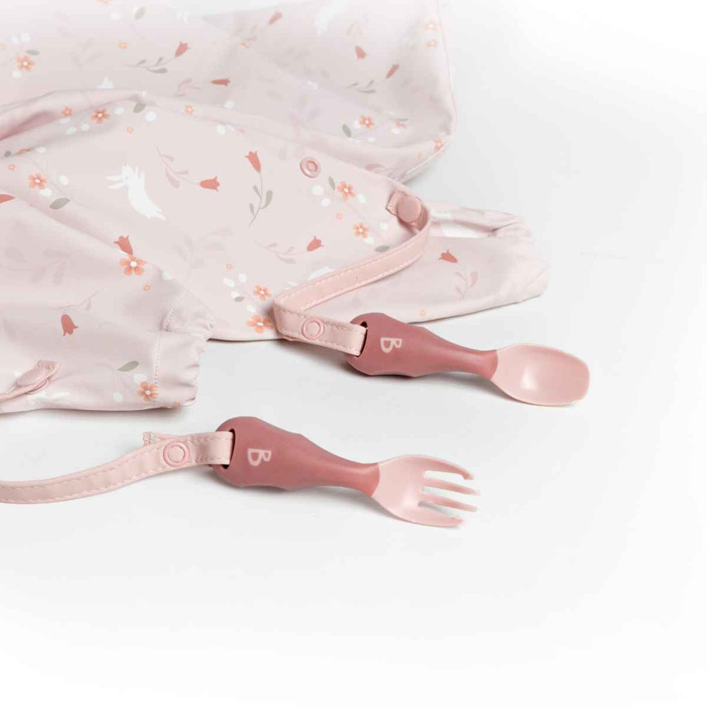 Bibado | Handi Cutlery Attatched To Coverall | Blush | ChocoLoons