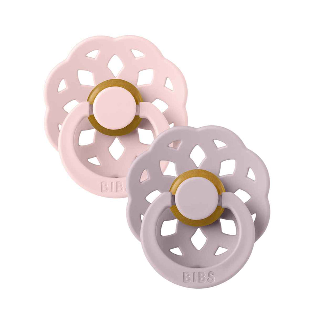 BIBS | Boheme Pacifier Twin Pack | Blossom/Dusky Lilac | ChocoLoons