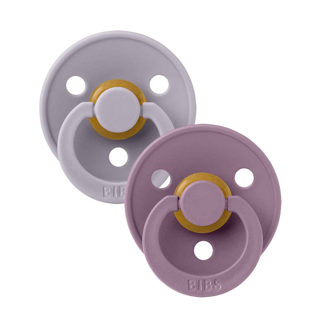 BIBS | Pacifier Twin Pack | Mauve/Fossil Grey | Size 2 | ChocoLoons