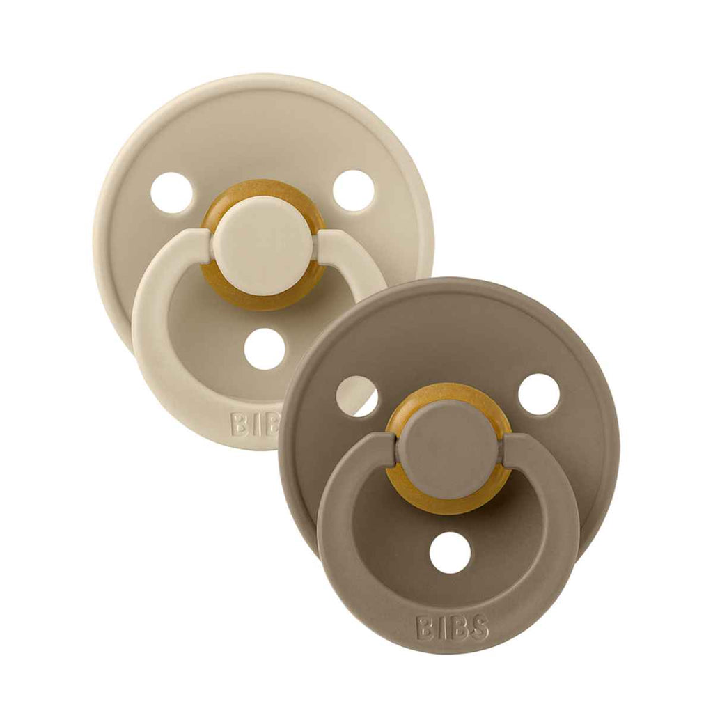 BIBS | Pacifier Twin Pack | Vanilla/Dark Oak | ChocoLoons