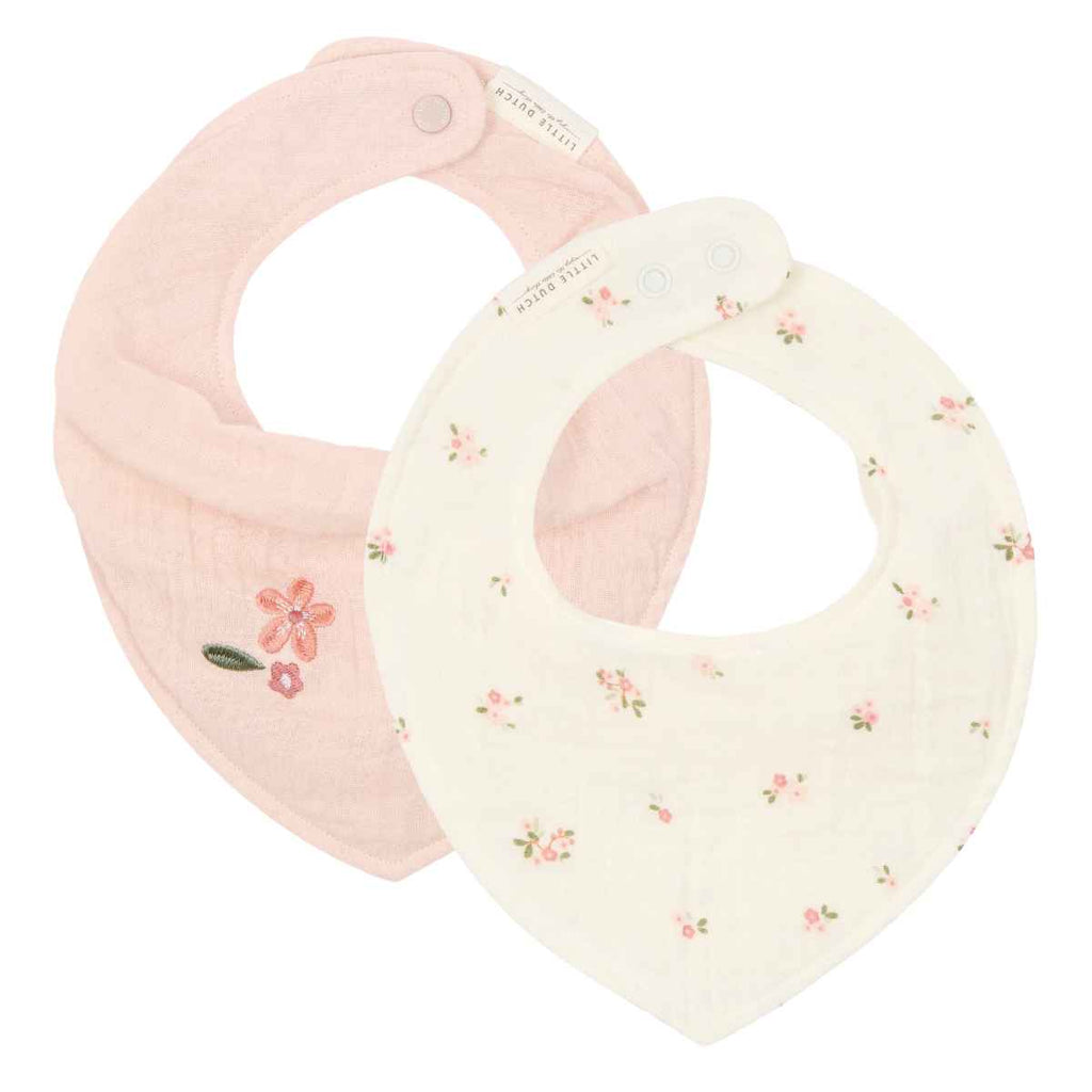 Little Dutch | Bandana Bib Muslin | Fairy Blossom & Blossom | ChocoLoons