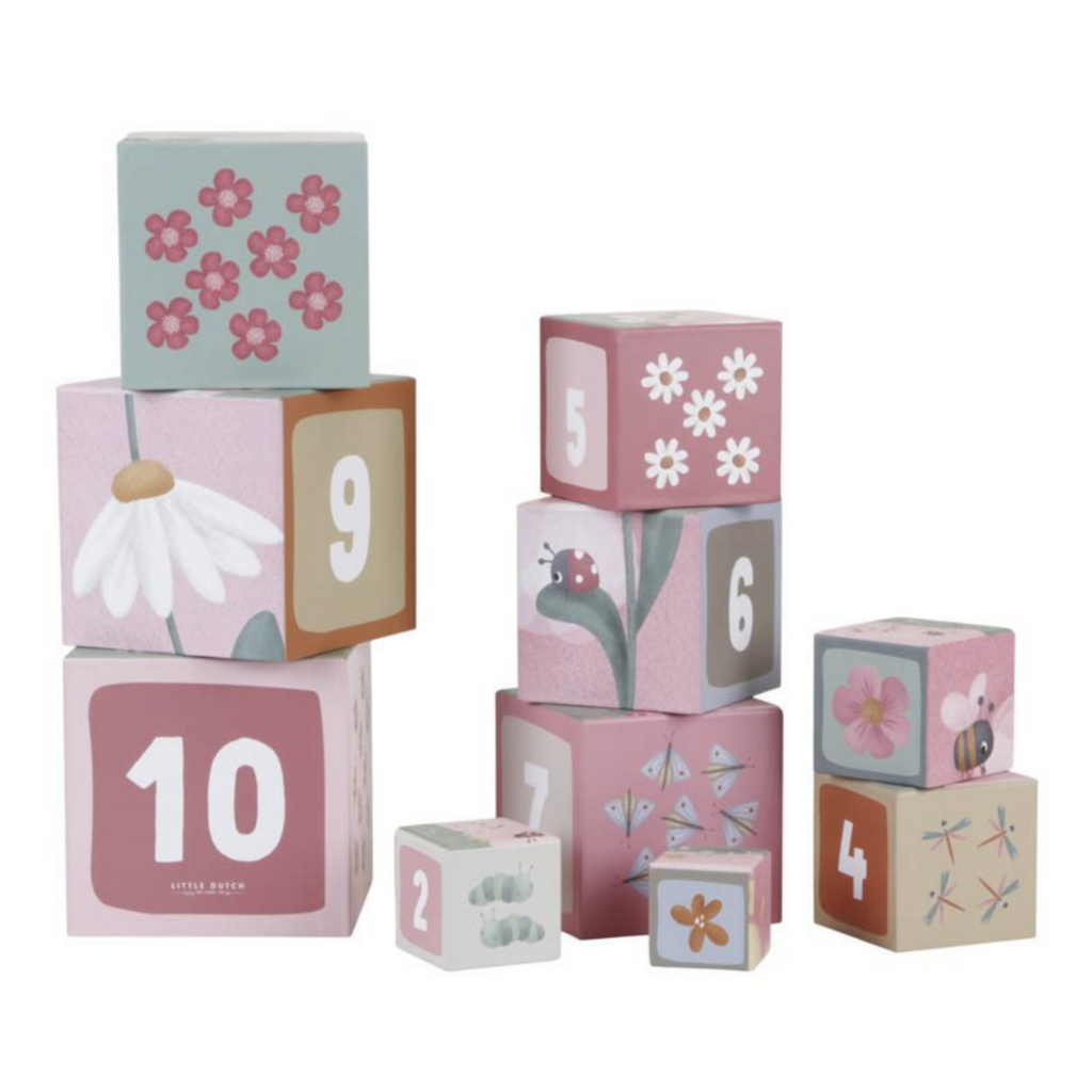 Little Dutch | Stacking Blocks | Flowers & Butterflies | ChocoLoons