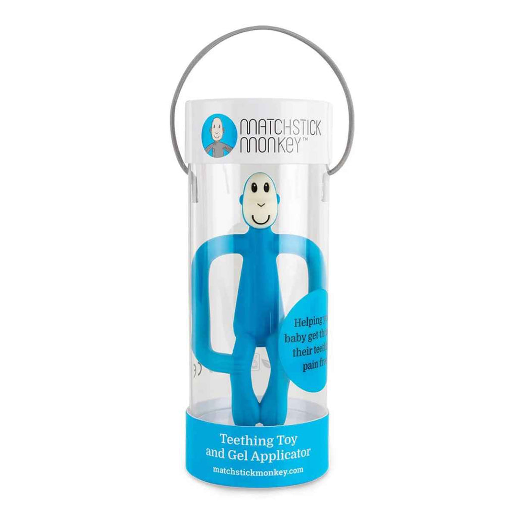 Matchstick Monkey | Blue Original Baby Teether | In Box | ChocoLoons