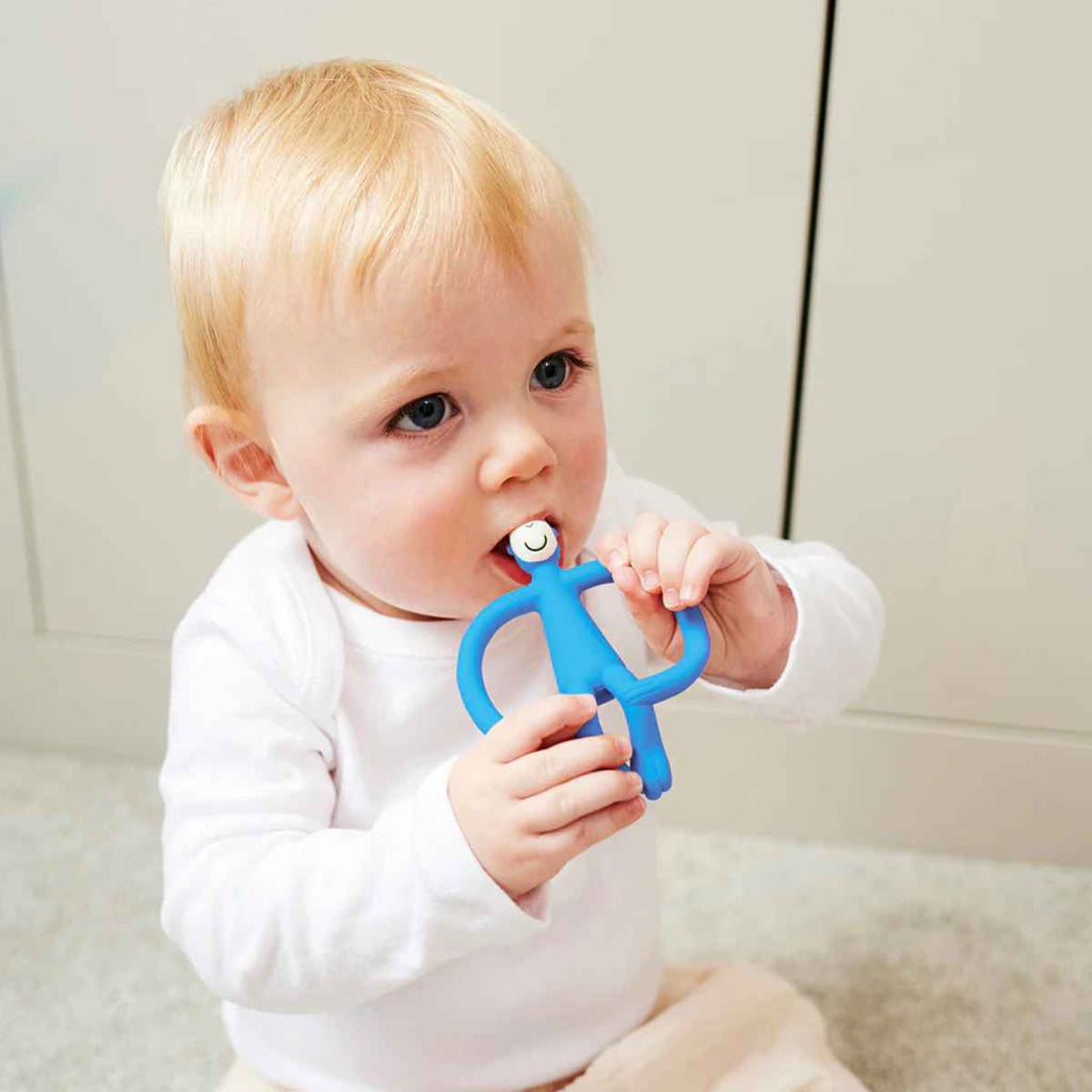 Matchstick Monkey | Baby With Blue Original Baby Teether | ChocoLoons
