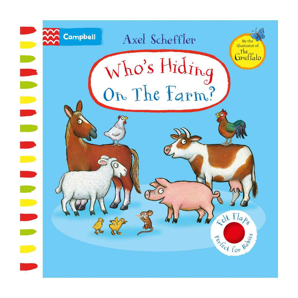 House Of Marbles | Who’s Hiding on the Farm? | Felt Flaps Board Book | ChocoLoons