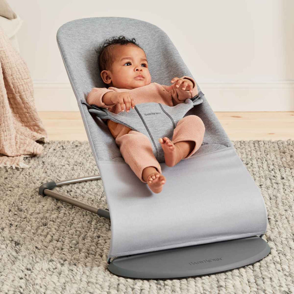 BabyBjörn | Baby On Bouncer Bliss | Light Grey | ChocoLoons