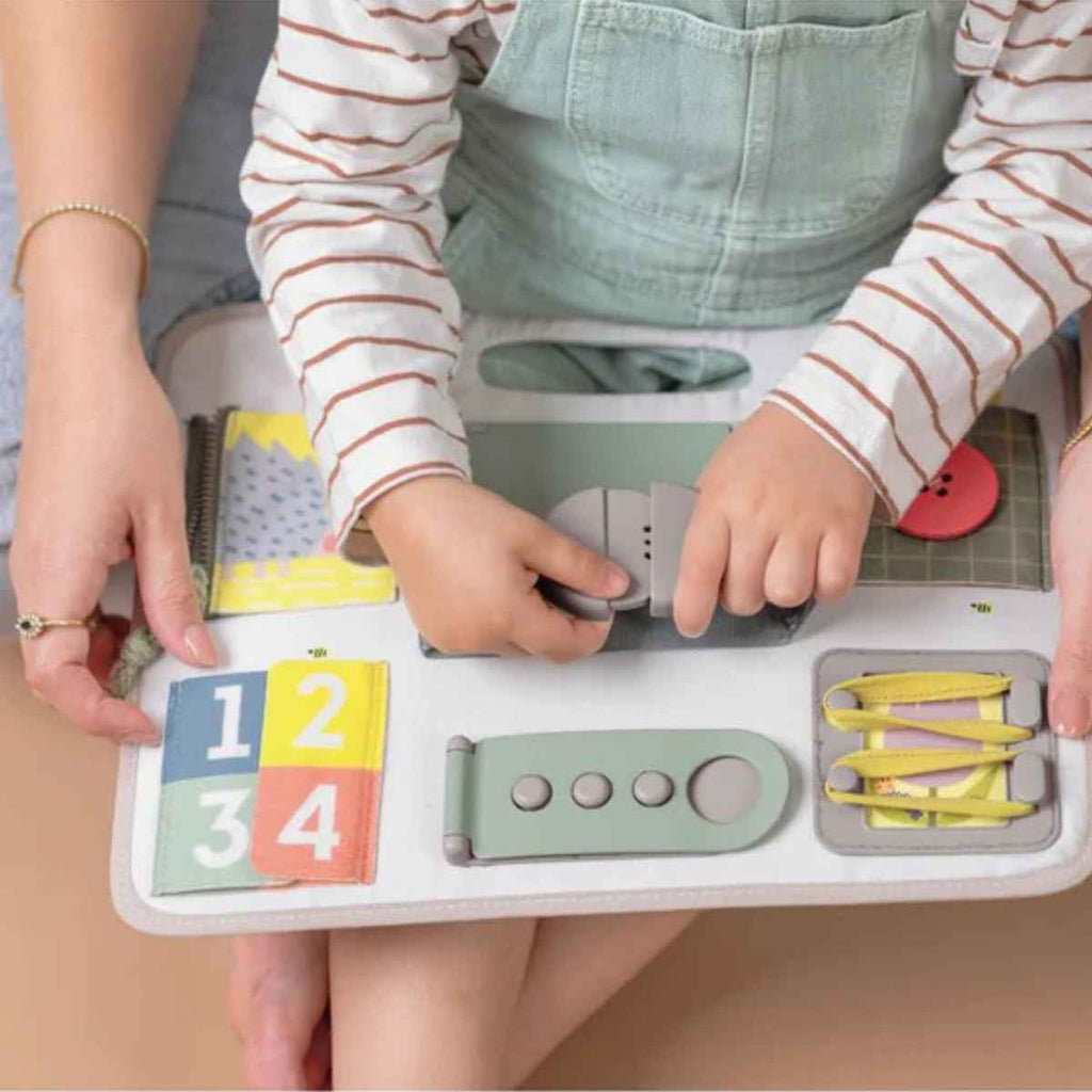 Taf Toys | Activity Buckles Board | ChocoLoons