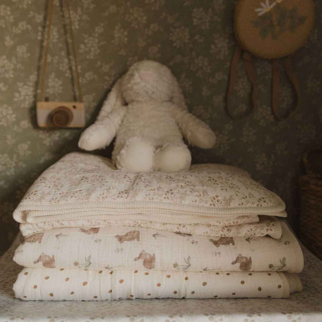 Mama Shack | Muslin Sherpa Fleece Baby Blankets | ChocoLoons