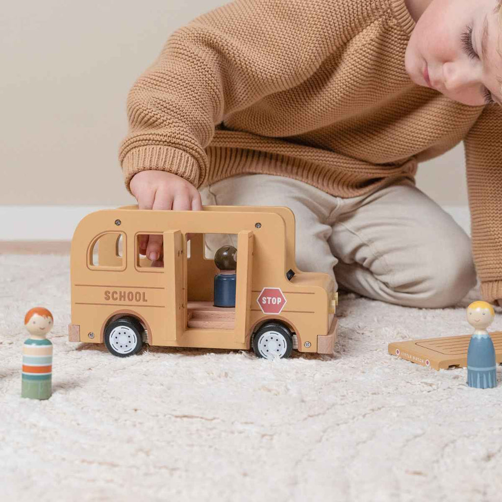 Little Dutch | School Bus Playset | ChocoLoons