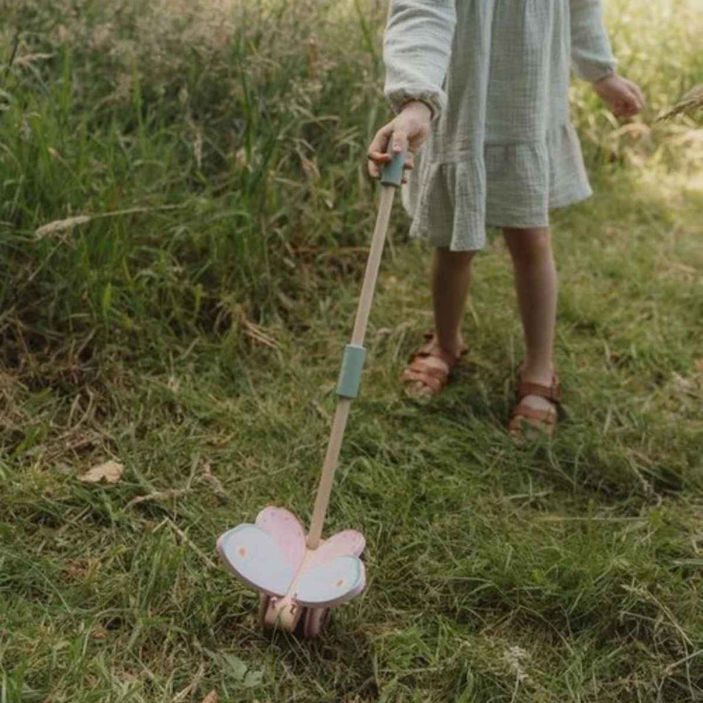 Little Dutch | Girl Playing With Push Along Butterfly | ChocoLoons